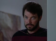 Riker bei der Geburt von Trois Sohn