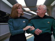 Beverly Crusher and Dalen Quaice