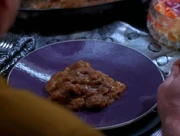 Ein Teller mit Fricandeau-Eintopf.