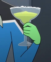 A margarita in a glass
