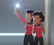 Wendy takes a selfie with Mariner
