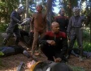 DS9 crew with Jemhadar