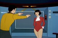 Sulu conjures a woman