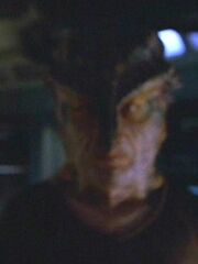 Voth auf der Brücke der USS Voyager (2373)