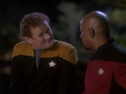 O'Brien Changeling talks with Sisko