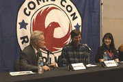 Leonard Crofoot, Tom Morga, and Lili Fox-Lim at the Ontario Comic Con