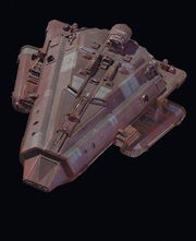 Bajoran assault vessel studio model