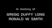 Gregg Duffy Long Ronald W Smith memorial