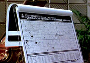 The location of Starbase 24 on a star chart
