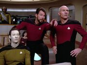 Riker points at a hole in space