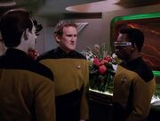 Data informs O'Brien his wedding is canceled