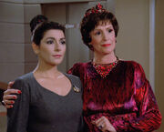 Deanna and Lwaxana Troi, 2364