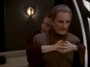 Kira hugs Odo