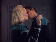 Bashir and Melora kiss