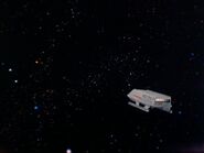 The original shot of the shuttle…