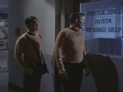 Kirk and Sulu infiltrate the 498th Air Base