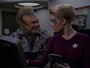 Neelix and Seven of Nine, 2375