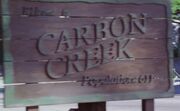 Carbon Creek sign