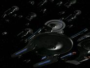 Federation taskforce departs Starbase 375