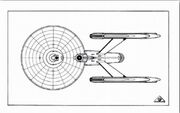 Star Trek The Motion Picture Blueprints preliminary Enterprise dorsal sheet for intended use