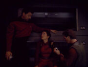 Tom Riker, Kira Nerys, and Tamal