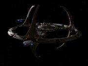 USS Defiant and Yeager at DS9