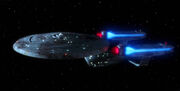 USS Enterprise-C, dorsal profile