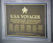 Voyager's dedication plaque