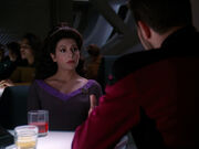 William T. Riker confides in Deanna Troi