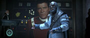 Klingon ambassador and Kirk image