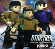 Kre-O Kirk, Spock, and Sulu Kreons