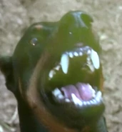 Two barking Dobermans