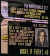Beverly Crusher personnel file