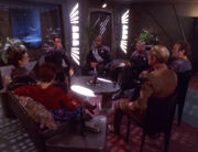 Deep Space 9 senior staff dinner