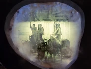 Humans riding quadrupeds