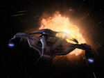 Jem'Hadar fighter destroyed by the Rio Grande