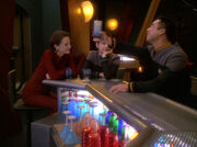 Kira Nerys, Ezri Dax, and Hector Ilario