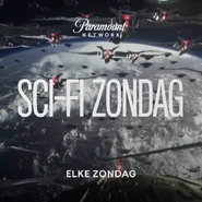 Network April/May promo still for its reinitialized "Sci-Fi Zondag"
