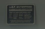 UEF Enterprise plaque