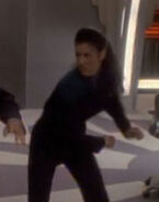 Stunt double for Terry Farrell DS9: "Facets" (uncredited)