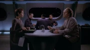 T'Pol and Phlox in the mess hall, June 2151