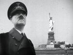 Adolf Hitler near the Statue of Liberty