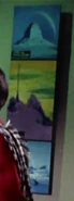 Several alien landscapes in the Enterprise officers' lounge (TOS: "Is There in Truth No Beauty?")