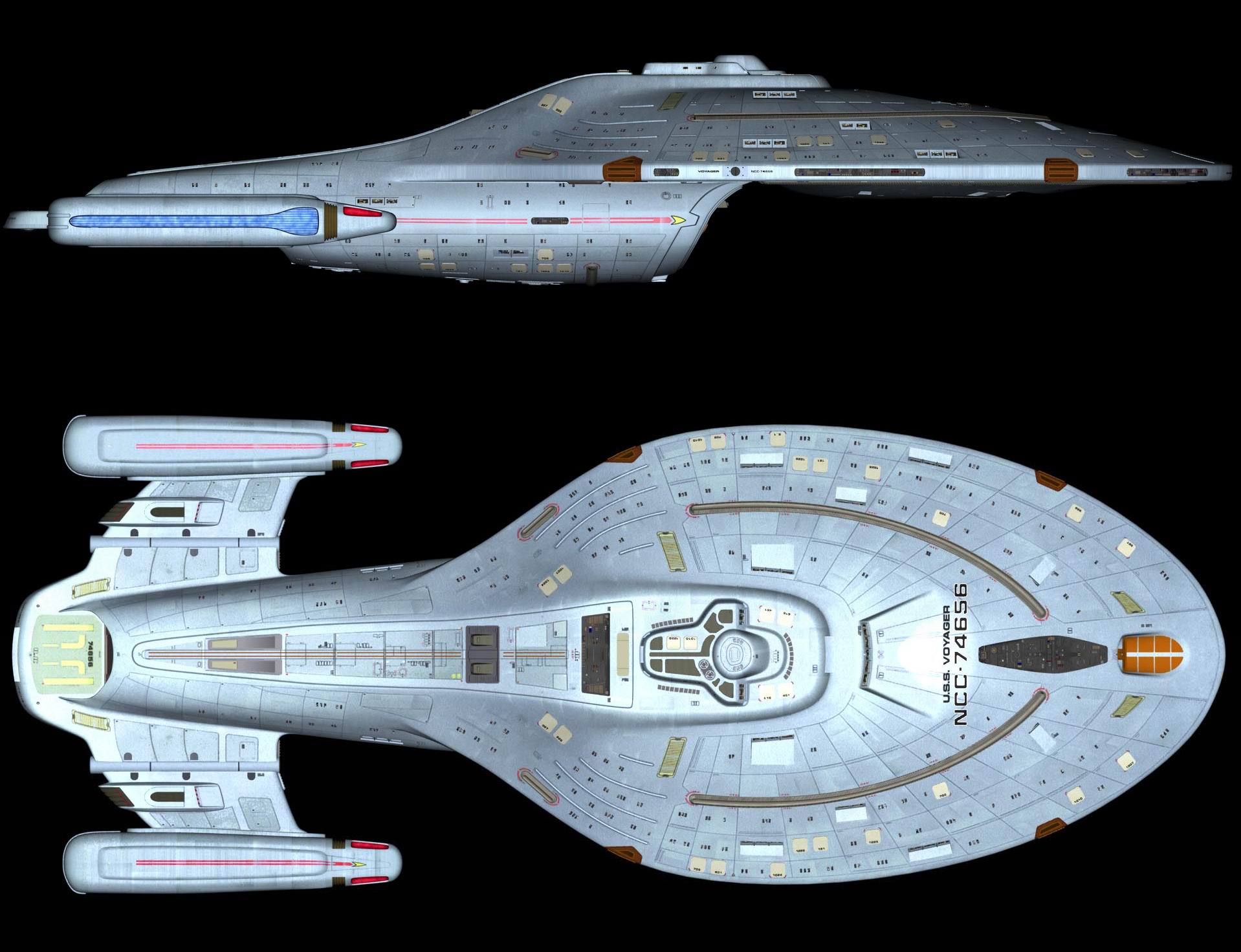 star trek voyager ship