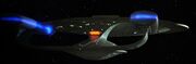 Galaxy class USS Enterprise-D aft view