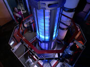 An elevated view of the warp core on a Galaxy-class starship