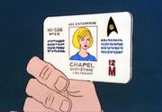Identification card, Christine Chapel