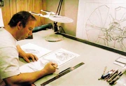 John Eaves working on the design of Ru'afo's flagship