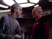 Traveler tells Picard about Wesley