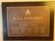 USS Odyssey dedication plaque